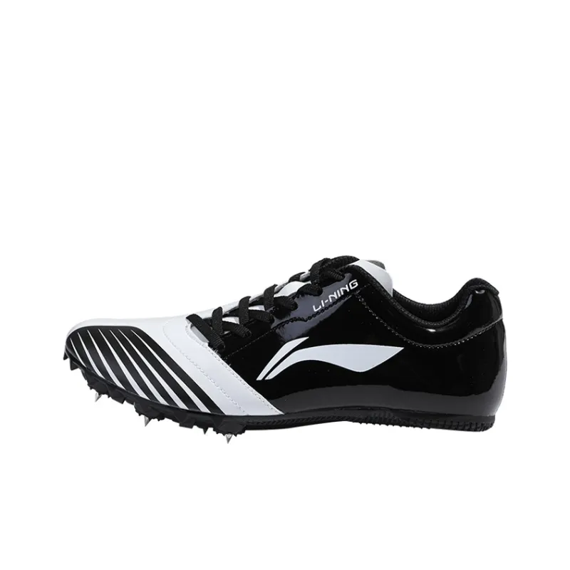 LiNing Slip Resistant And Abrasion Resistant Coverage Low Top Running Shoes Unisex Black White-0