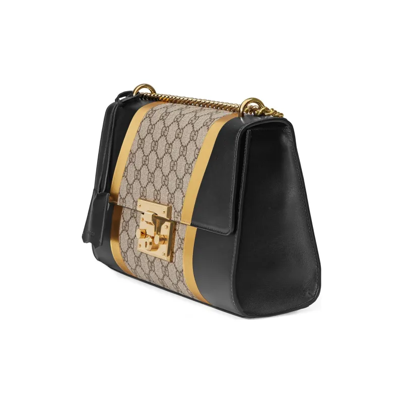 GUCCI Padlock Canvas With Leather Box Bag, Crossbody Bag, Shoulder Bag Medium Size Women's-1
