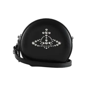 Vivienne Westwood Cow Leather Handheld Shoulder Bag, Crossbody Bag Mini Women's Black