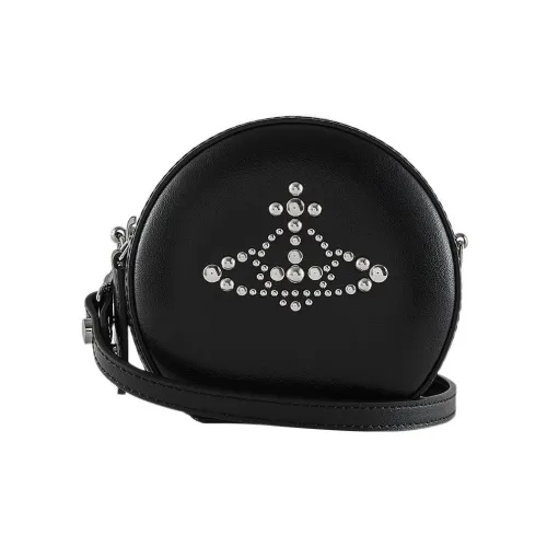 Vivienne Westwood Cow Leather Handheld Shoulder Bag Crossbody Bag Mini Women's Black