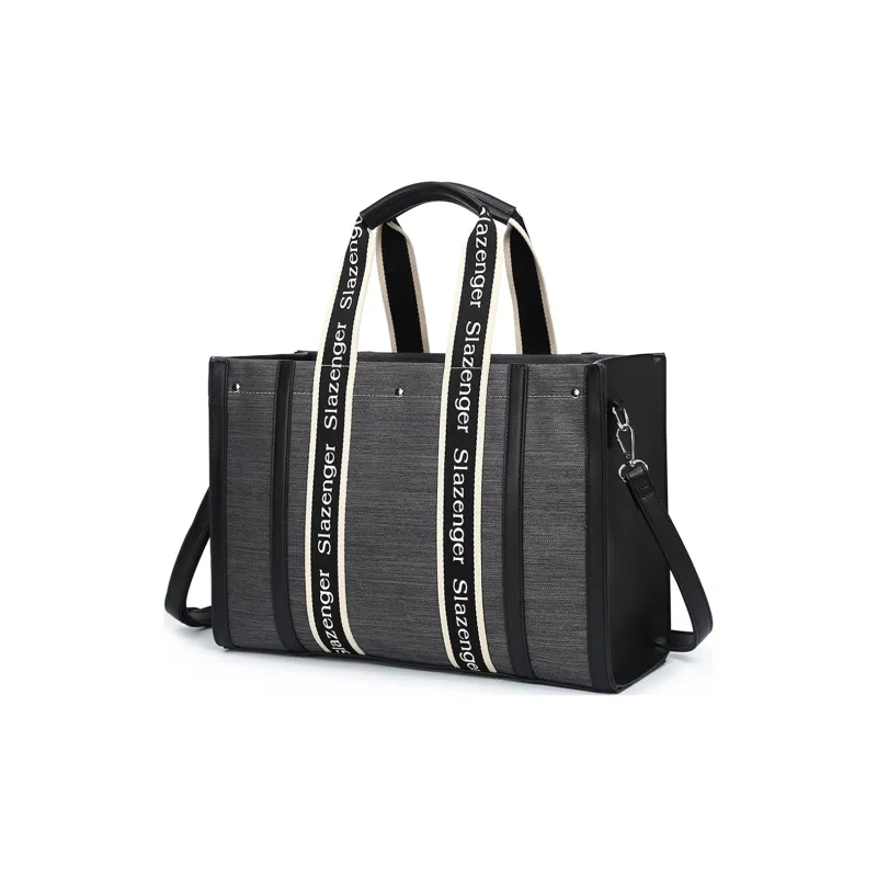 Slazenger Canvas With PU Canvas Bag Combo Bag Tote Tote Bag Shopping Bag Crossbody Handbag Regular Unisex Multicolor-1