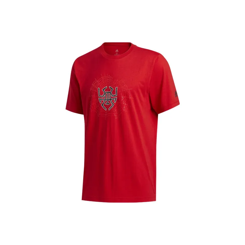 Adidas T Shirts Men Red-0