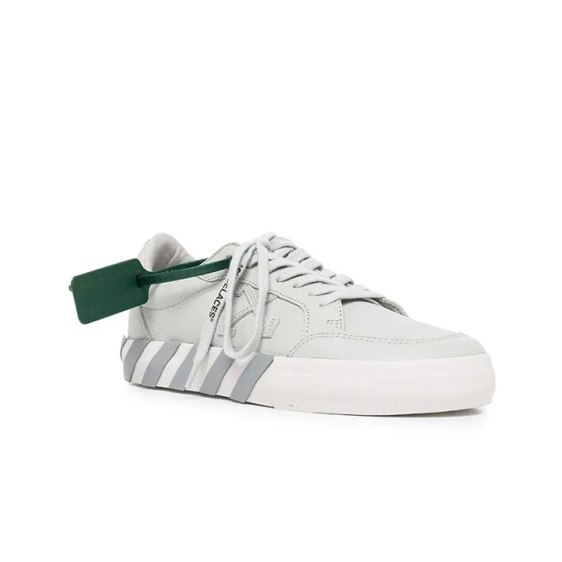 OFF WHITE Low Vulcanized Calf Leather Medium Grey-2