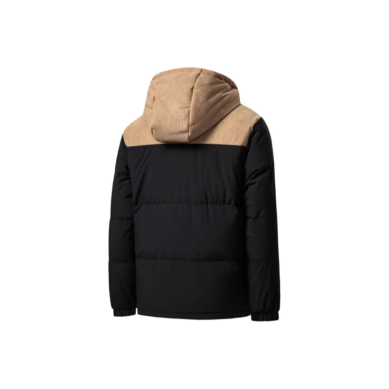 Erke Down Jackets Men Jet Black/Premium Khaki-1