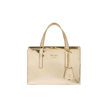 PRADA Re-Edition Leather Tote Bag Shopping Bag Shoulder Bag Crossbody Bag Handbag Mini Women's Gold