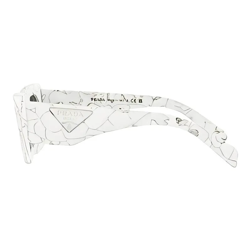PRADA Eyewear Marble print Rectangular frame Sunglasses-2