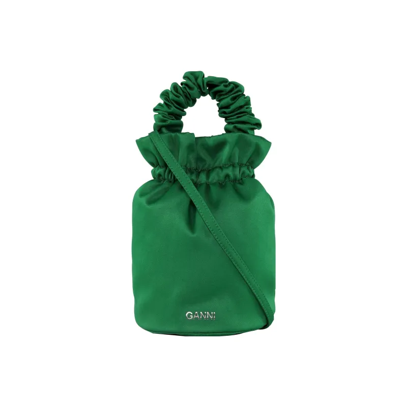 GANNI Bucket Bags Shoulder Bag Crossbody Bag Handbag Women's Kelly Green-0