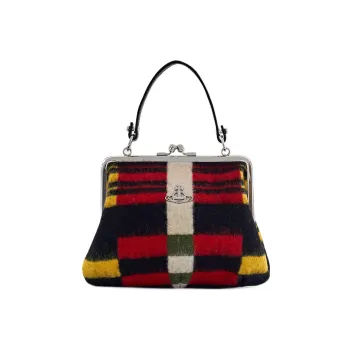 Vivienne Westwood Granny Frame PU Dumpling Bag, Shoulder Bag, Crossbody Bag, Handbag Regular Women's Multicolor