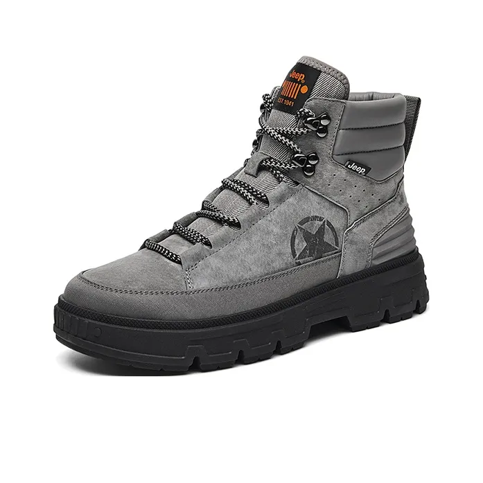 Jeep Martin Boots Men Gray-3