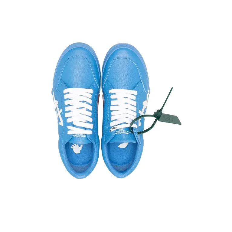 OFF WHITE Vulc Low Leather Blue White-2