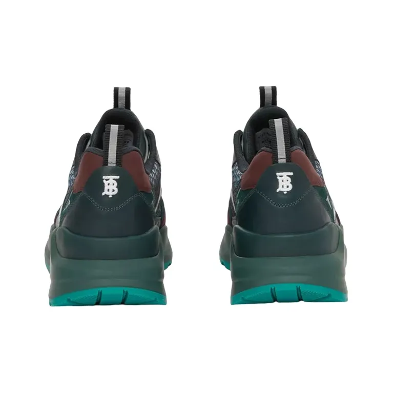 Burberry Low Top Sports Casual Shoes Men's Green-3
