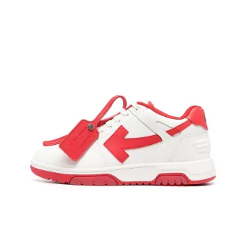 OFF WHITE Out Of Office Low Top Sneaker 'White Red'