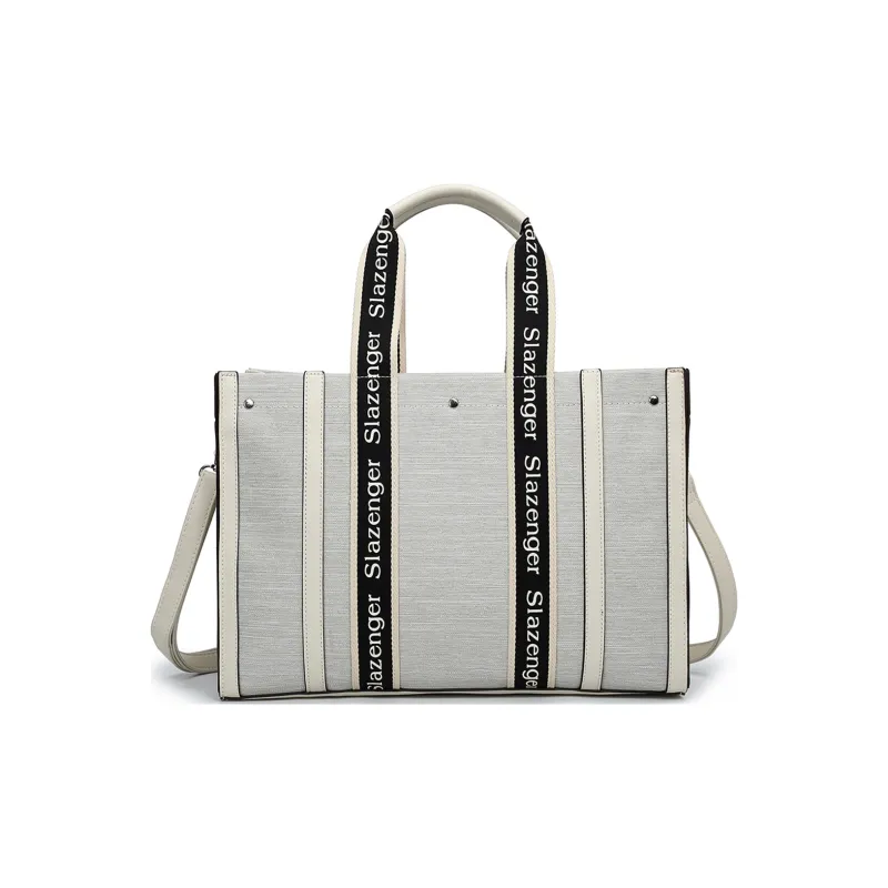 Slazenger Canvas With PU Canvas Bag Combo Bag Tote Tote Bag Shopping Bag Crossbody Handbag Regular Unisex Multicolor-6