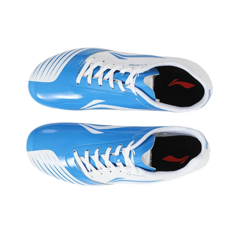 LiNing Breathable Coverage Impact Resistant Lightweight Low Top Running Shoes Unisex Blue White-2