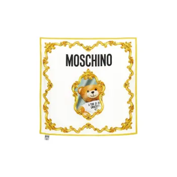MOSCHINO Teddy Printed Square Scarf