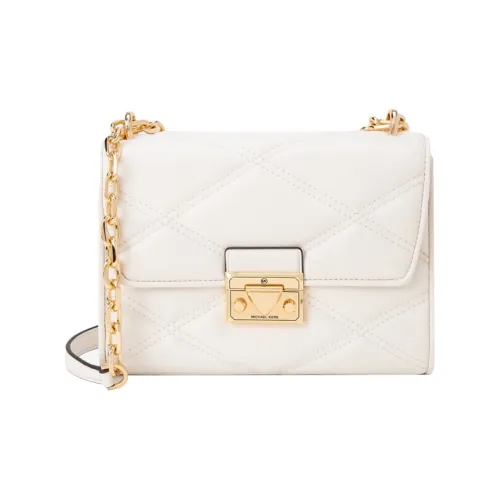 MICHAEL KORS Artificial Leather Envelope Bag, Crossbody Bag Medium Size Women's White