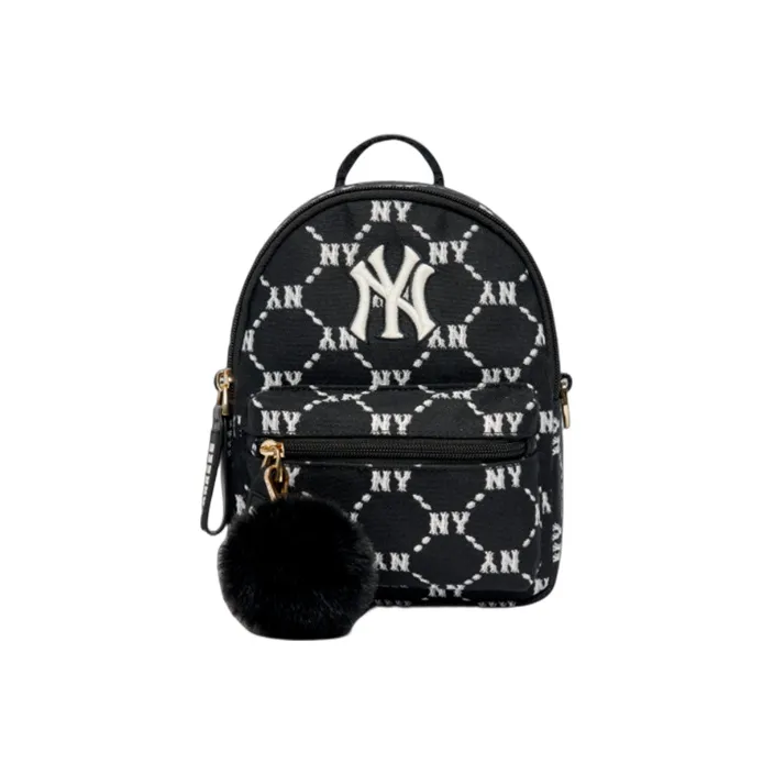 MLB Monogram Collection Polyester Backpack Mini Women's Black-1