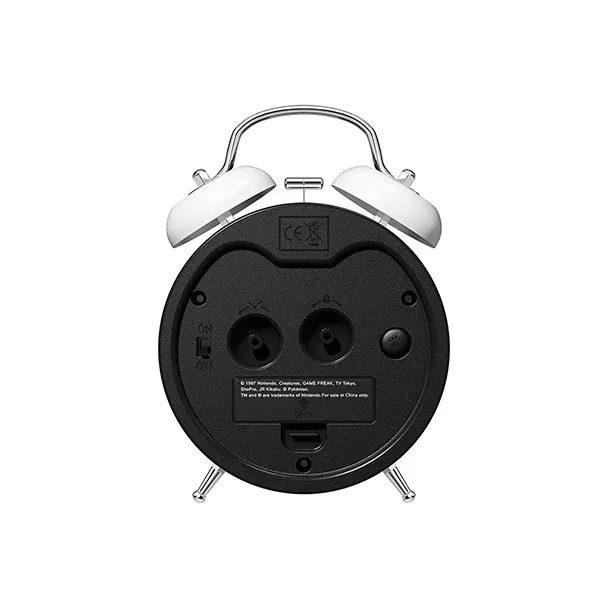 Zgo Sweeping Seconds Movement Alarm Clock Unisex White-10