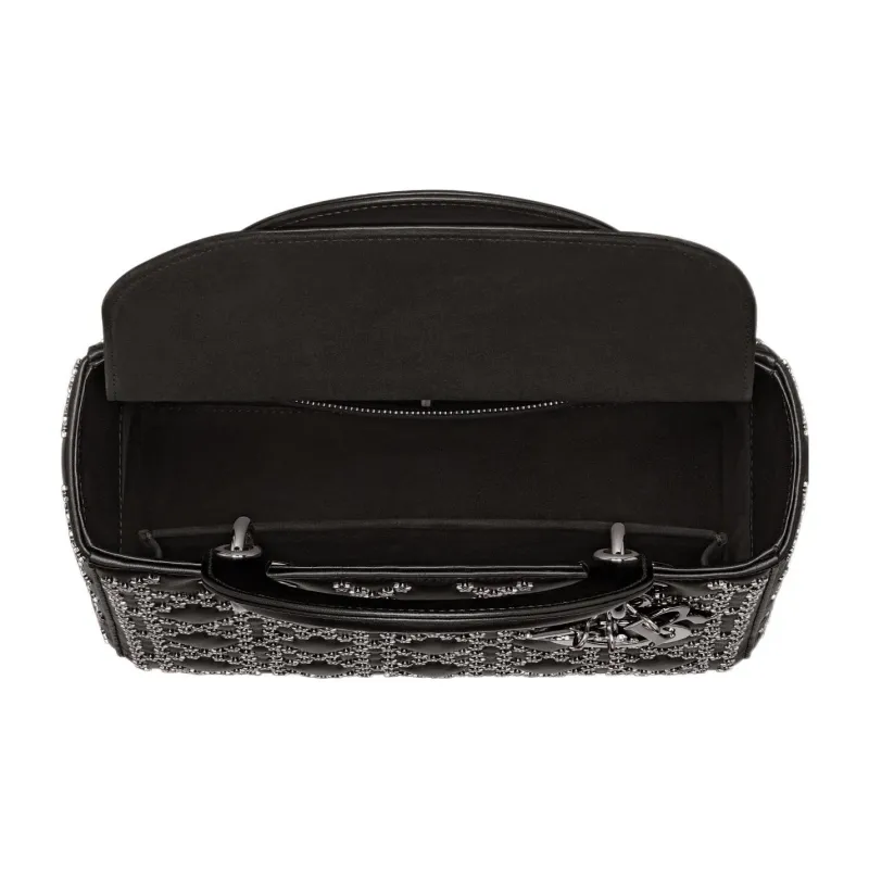 DIOR Lady Dior Lambskin Daisie Bag Shoulder Bag Crossbody Bag Handbag Medium Size Women's Black-3