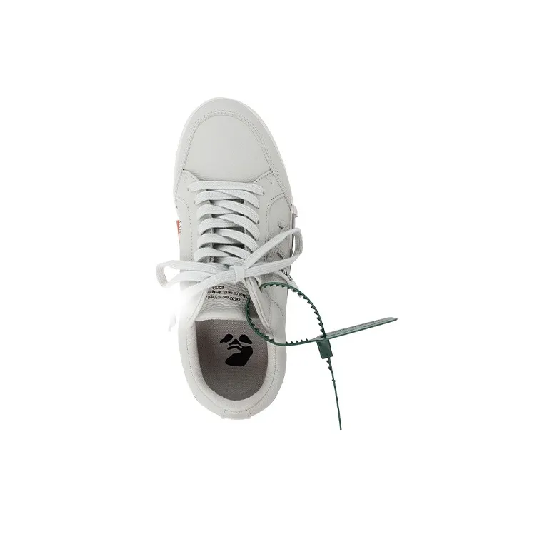 OFF WHITE Low Vulcanized Calf Leather Medium Grey-4