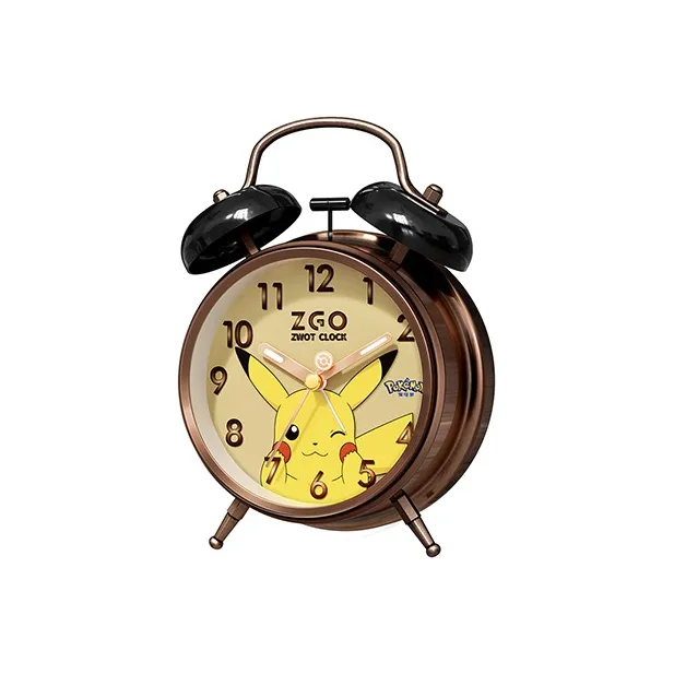 Zgo Sweeping Seconds Movement Alarm Clock Unisex White-1