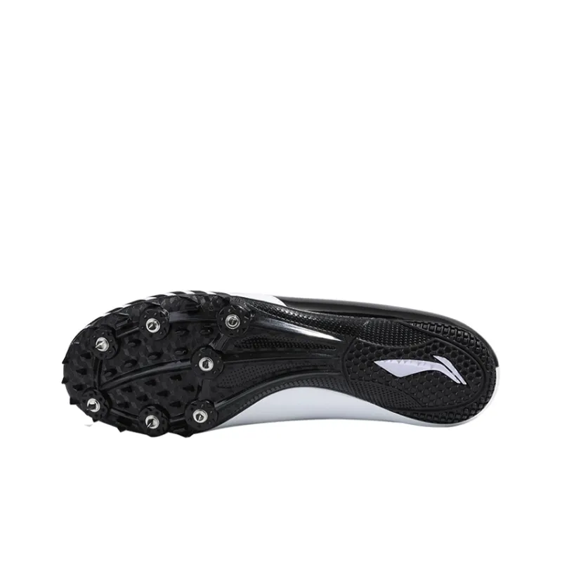 LiNing Slip Resistant And Abrasion Resistant Coverage Low Top Running Shoes Unisex Black White-4