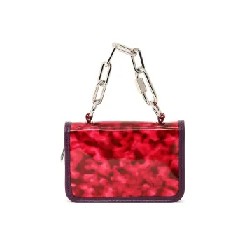 DIESEL PU Polyurethane Wallet Women's Red