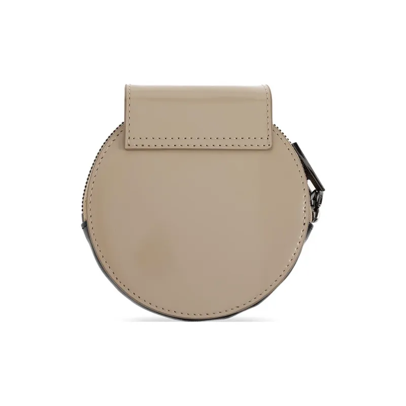 DIESEL Cow Leather Chain Wallet Mini Women's Light Brown-2