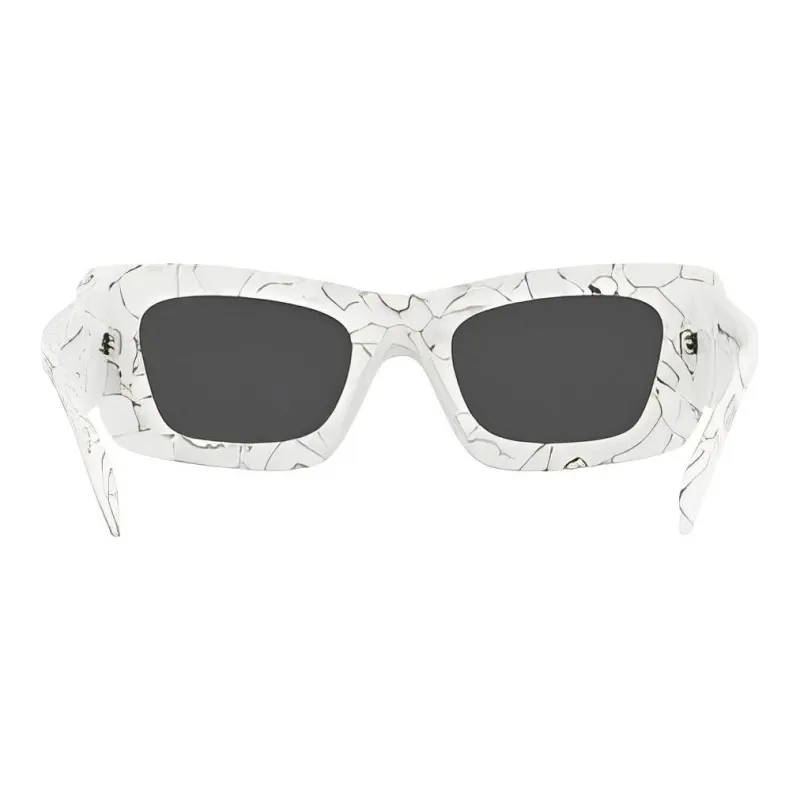 PRADA Eyewear Marble print Rectangular frame Sunglasses-3