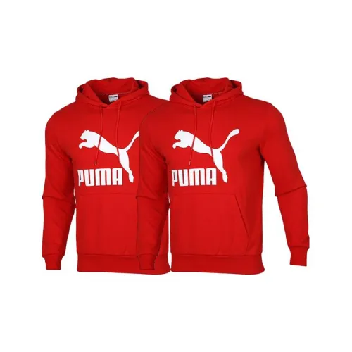 PUMA CLASSICS Sweatshirts Men Set Of 2 Red