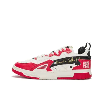 Kappa Low Top Skateboard Shoes Unisex Red White Black