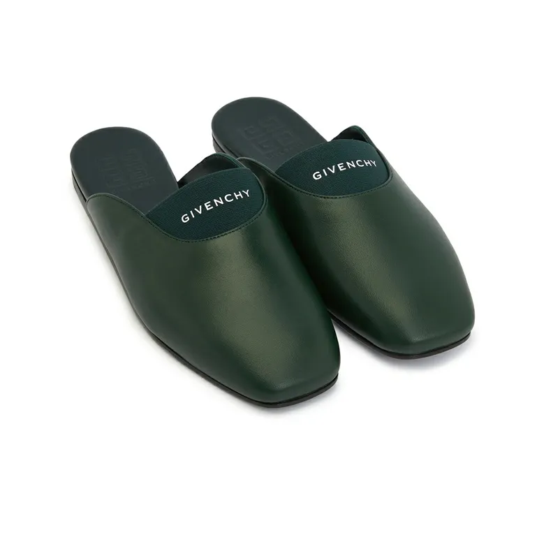 GIVENCHY Wrap toe Slippers Women's Green-3