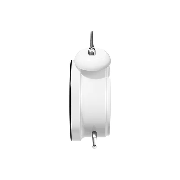Zgo Sweeping Seconds Movement Alarm Clock Unisex White-11
