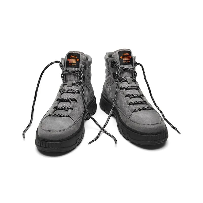 Jeep Martin Boots Men Gray-4