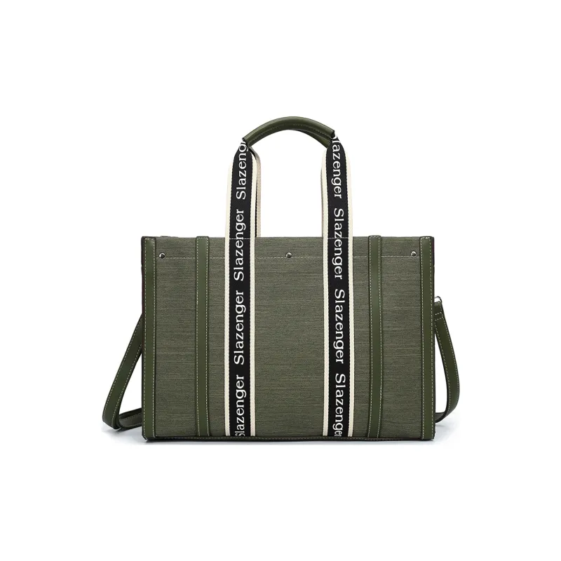 Slazenger Canvas With PU Canvas Bag Combo Bag Tote Tote Bag Shopping Bag Crossbody Handbag Regular Unisex Multicolor-9