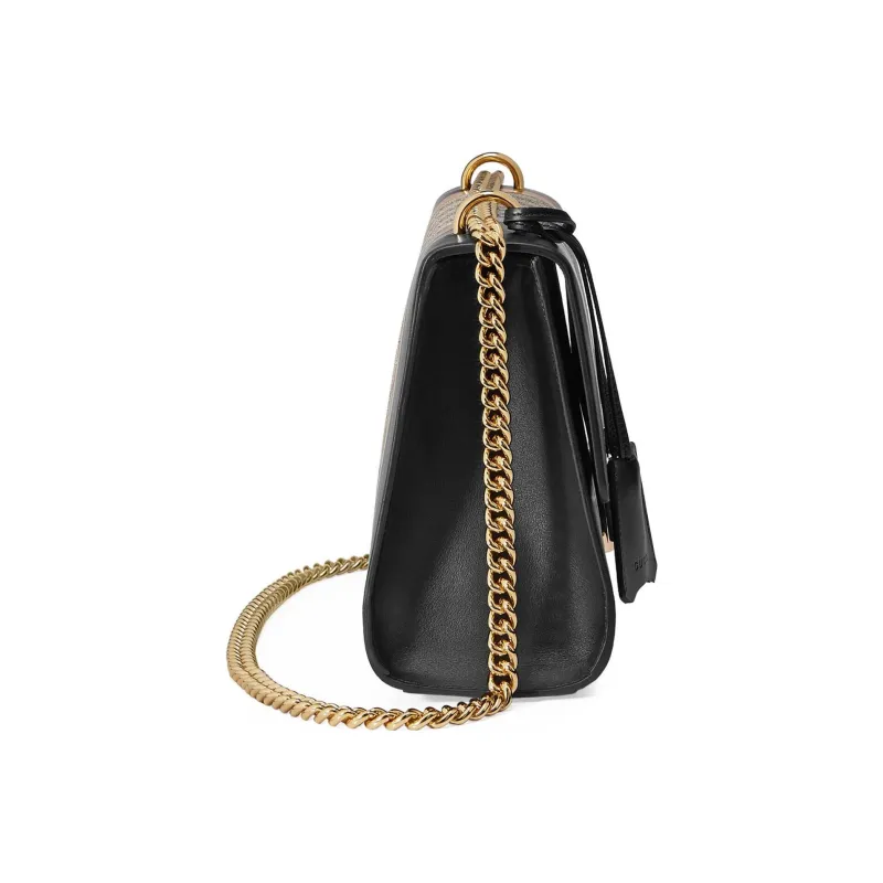 GUCCI Padlock Canvas With Leather Box Bag, Crossbody Bag, Shoulder Bag Medium Size Women's-3