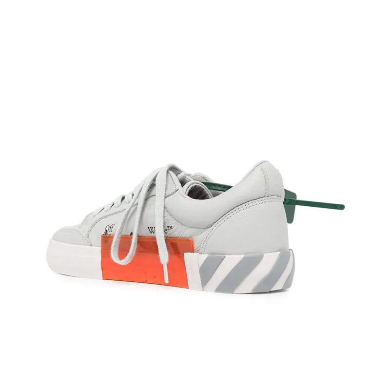 OFF WHITE Low Vulcanized Calf Leather Medium Grey-3