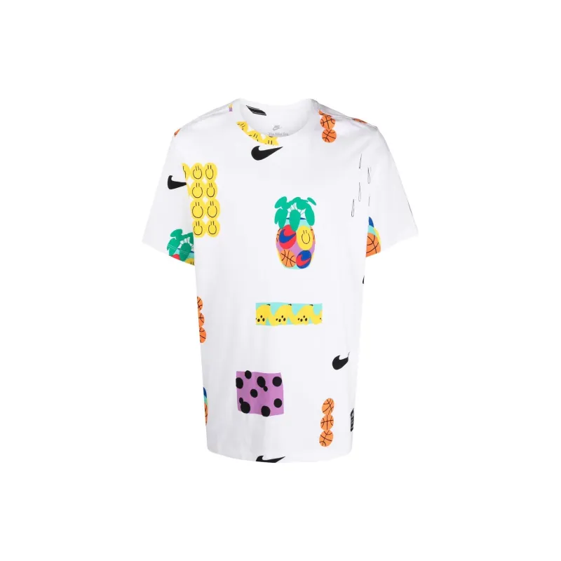 Nike T Shirts Men White-0