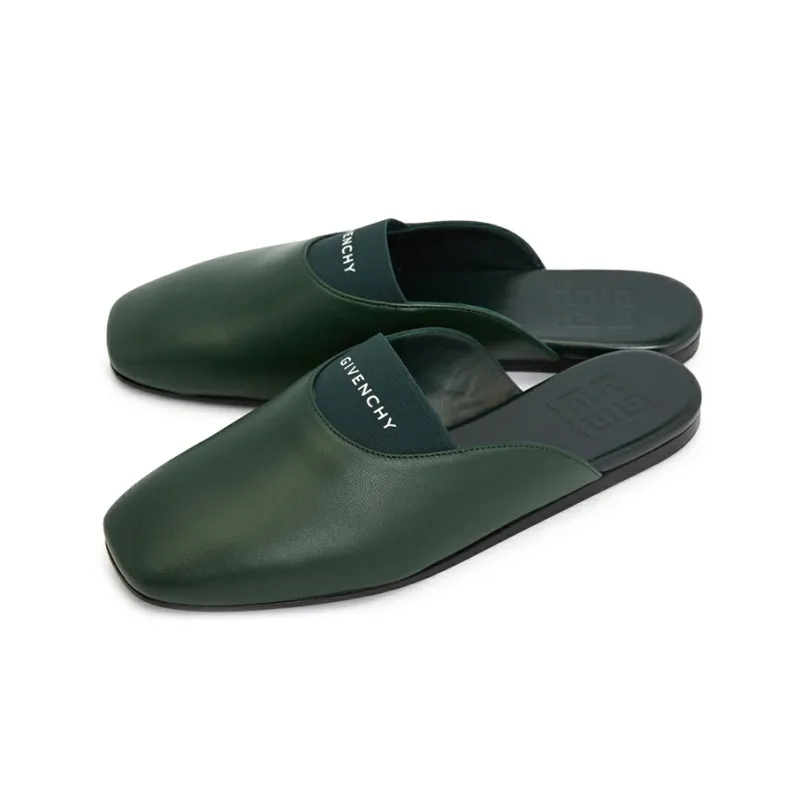GIVENCHY Wrap toe Slippers Women's Green-1