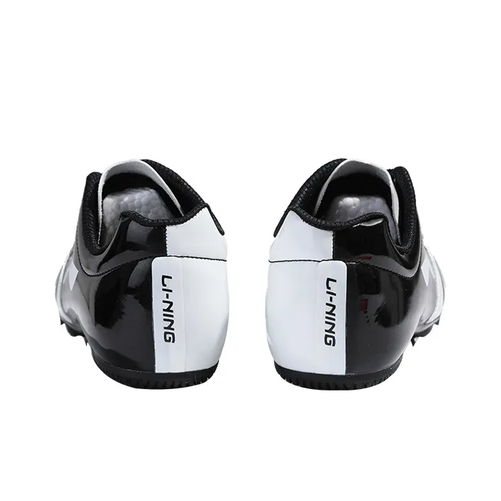 LiNing Slip Resistant And Abrasion Resistant Coverage Low Top Running Shoes Unisex Black White-3
