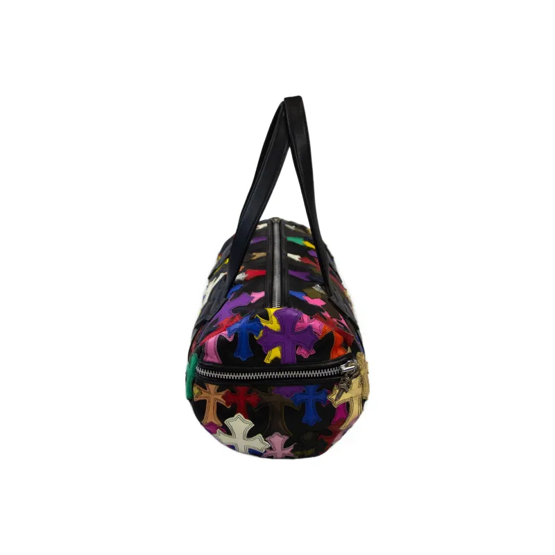 Chrome Hearts Leather Cylinder Bag One Shoulder Handbags Mini Women's Black-1