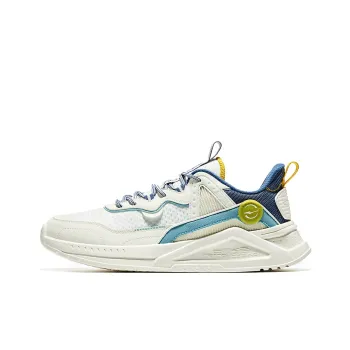 Erke Casual Shoes Men Low Top Ivory White/Chip Blue