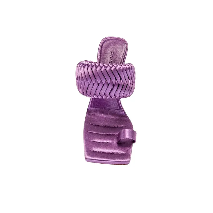 GIABORGHINI 110mm Woven Square-toe Sandals-3