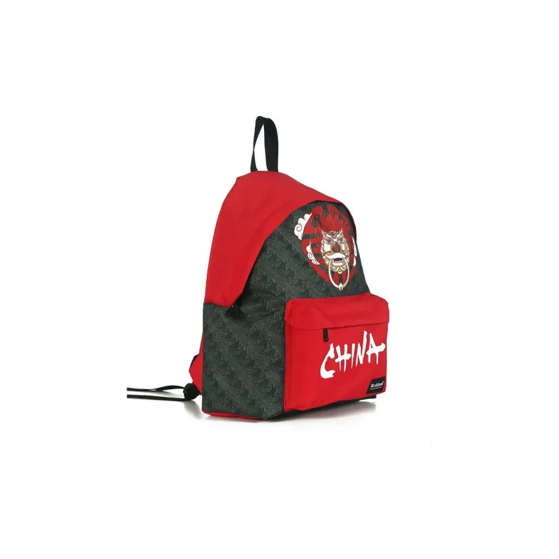 ROCKLAND Polyester Backpack Regular Unisex Red/Cyan-2