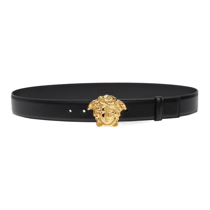 FANSIZHE Cow Leather Belts Men's Black Width 4cm-0