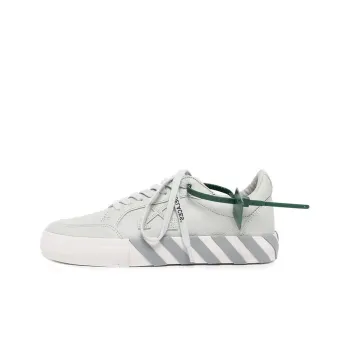 OFF WHITE Low Vulcanized Calf Leather Medium Grey