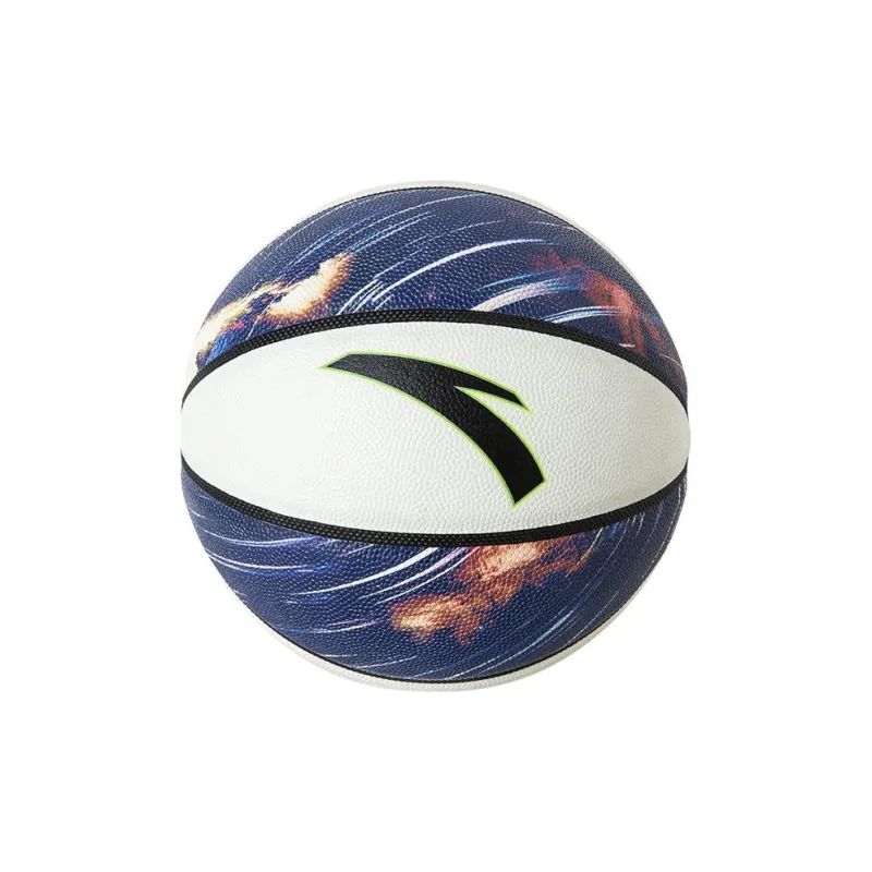 Anta Basketball Collection PU Basketball White Blue Size 76, Size 5, Size Training Competition-0