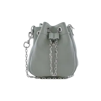 Vivienne Westwood PU Bucket Bag, Handbag, Shoulder Bag, Crossbody Bag Trumpets Women's Light Green