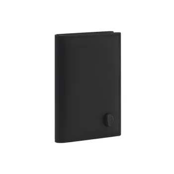 BVLGARI Serpenti Forever Calfskin Card Holder Unisex Black