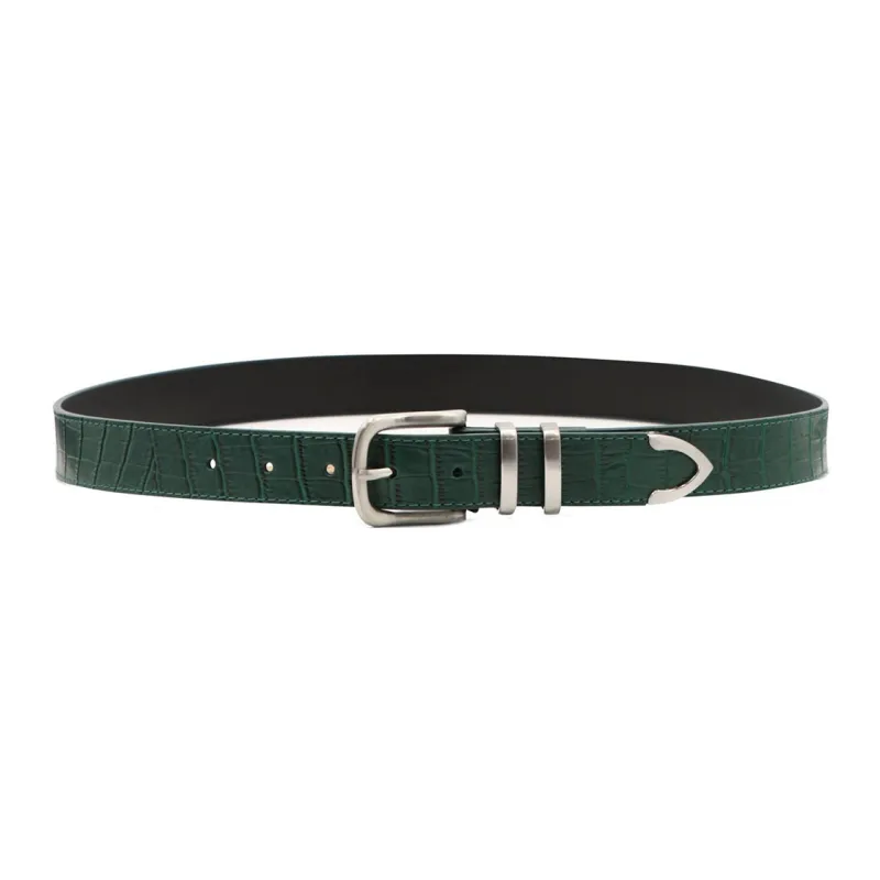 Stussy Leather Belts Men Green-0